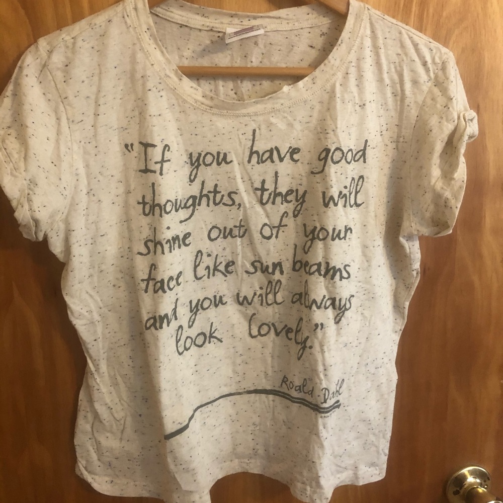 Ronald Dahl quote shirt aso Jennifer Lawrence. Lrg